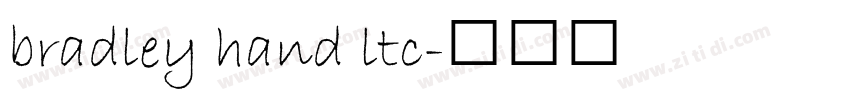 bradley hand ltc字体转换